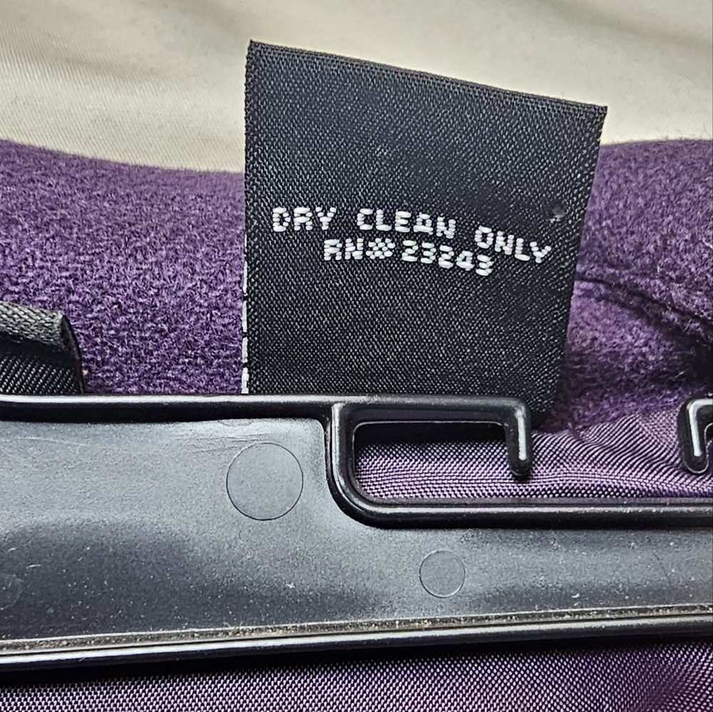 New York & Company purple blazer wool blend size 4 - Picture 10 of 11